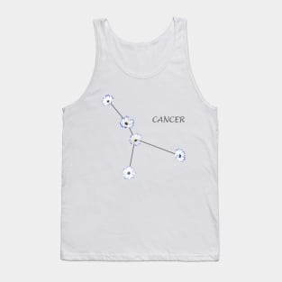 Cancer Zodiac horoscope Constellation Sticker flower Tank Top